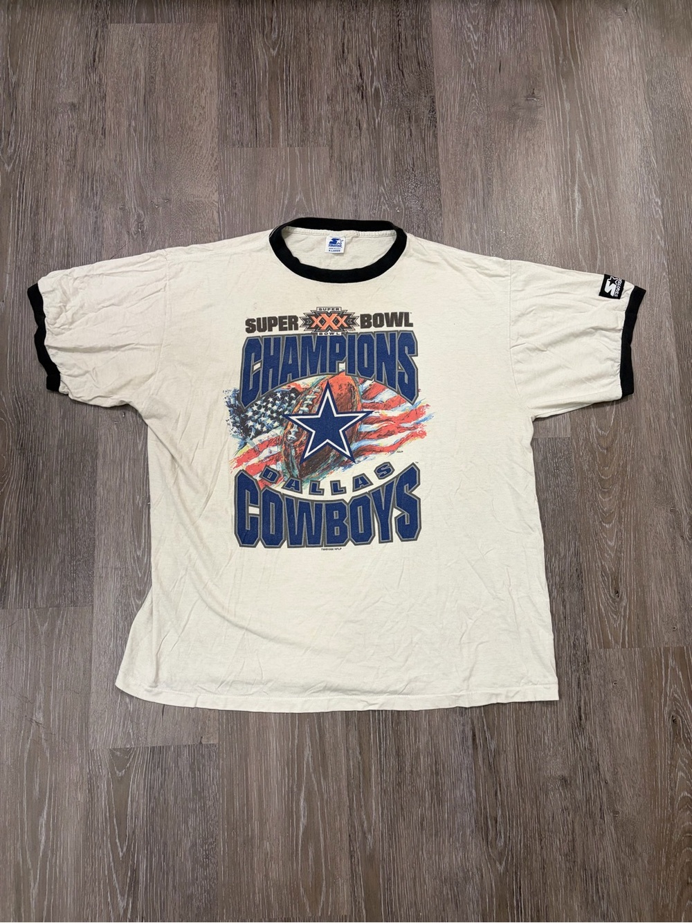 Dallas Cowboys Super Bowl Champions Graphic Ringer Tee